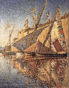 Paul Signac, The sloop hang flag